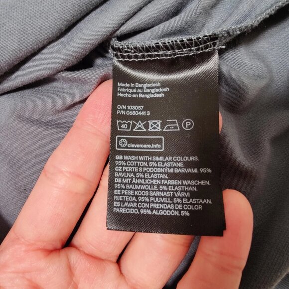 Men’s H&M Turtleneck Sweater Blue Slim Fit Pullover Size Medium - Picture 3 of 3